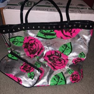 Stunning REAL Betsey Johnson w/ wallet attachment